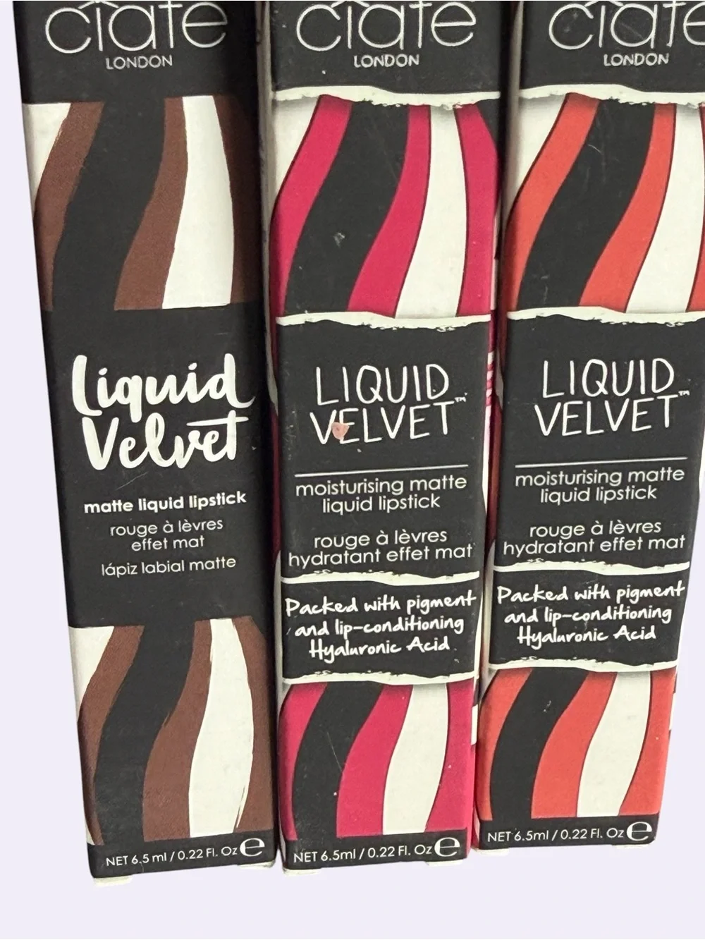 Ciaté Liquid Velvet Moisturising Matte Liquid Lipstick - Pink, Red, Nude